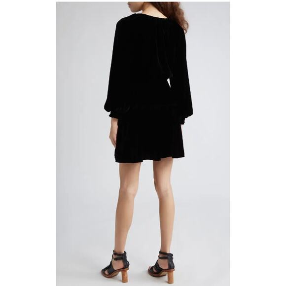 Ulla Johnson Audrey Long Sleeve Velvet Minidress Size 0‎ - Picture 5 of 9